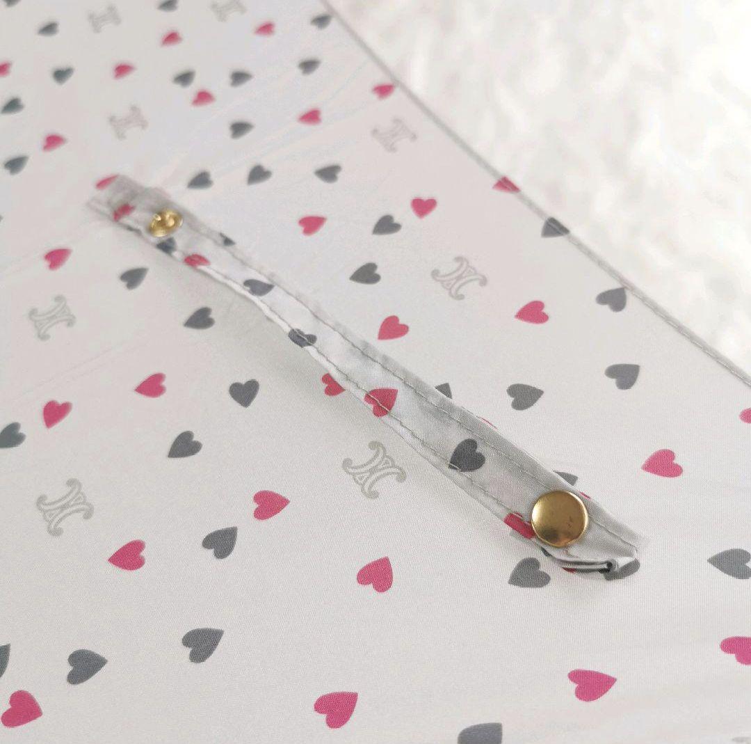 美品✨CELINE 雨傘 長傘 マカダム柄 トリオンフ ハート柄 軽量 ロゴ