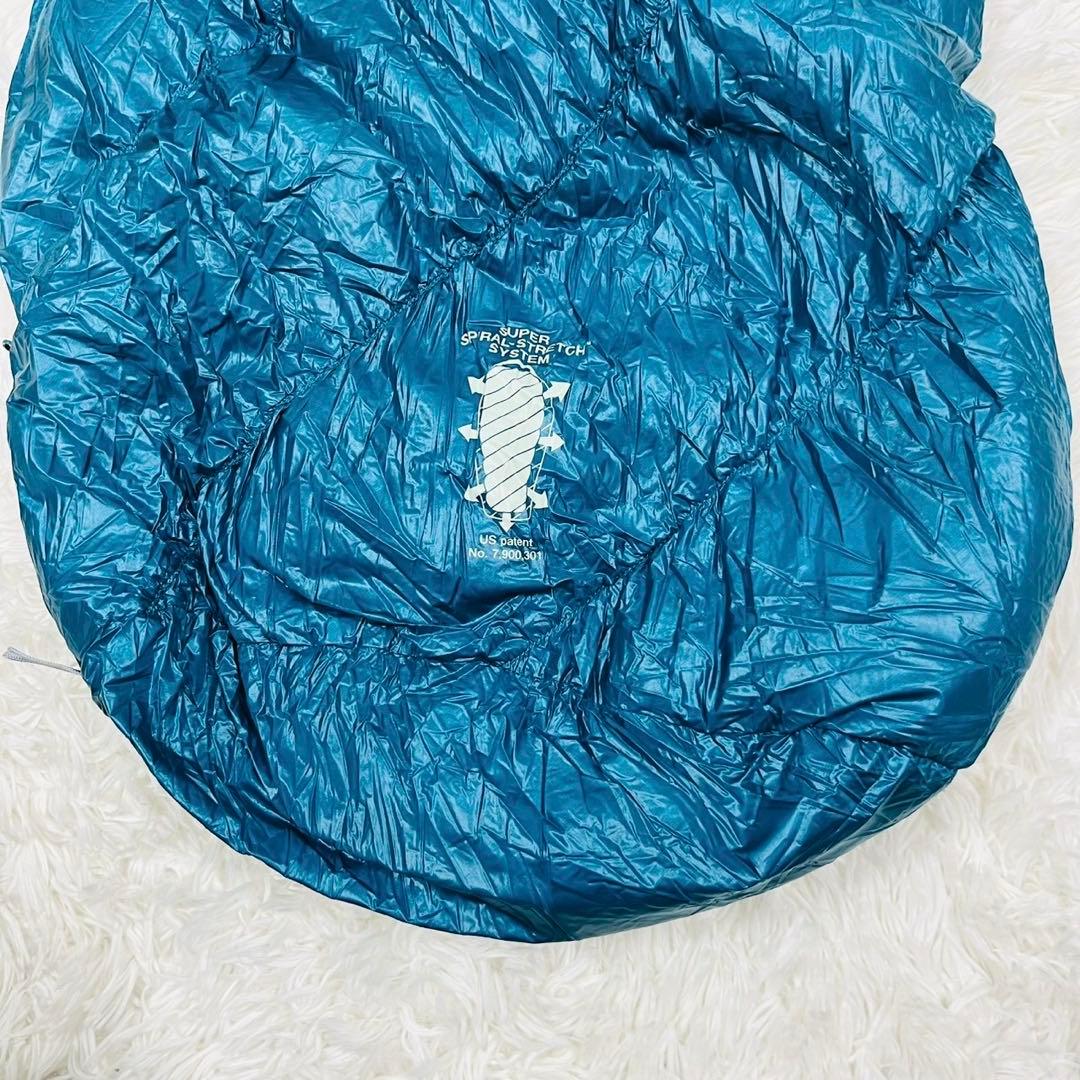 モンベル　ダウンハガー800 #3 R/ZIP ブルー　保存袋あり