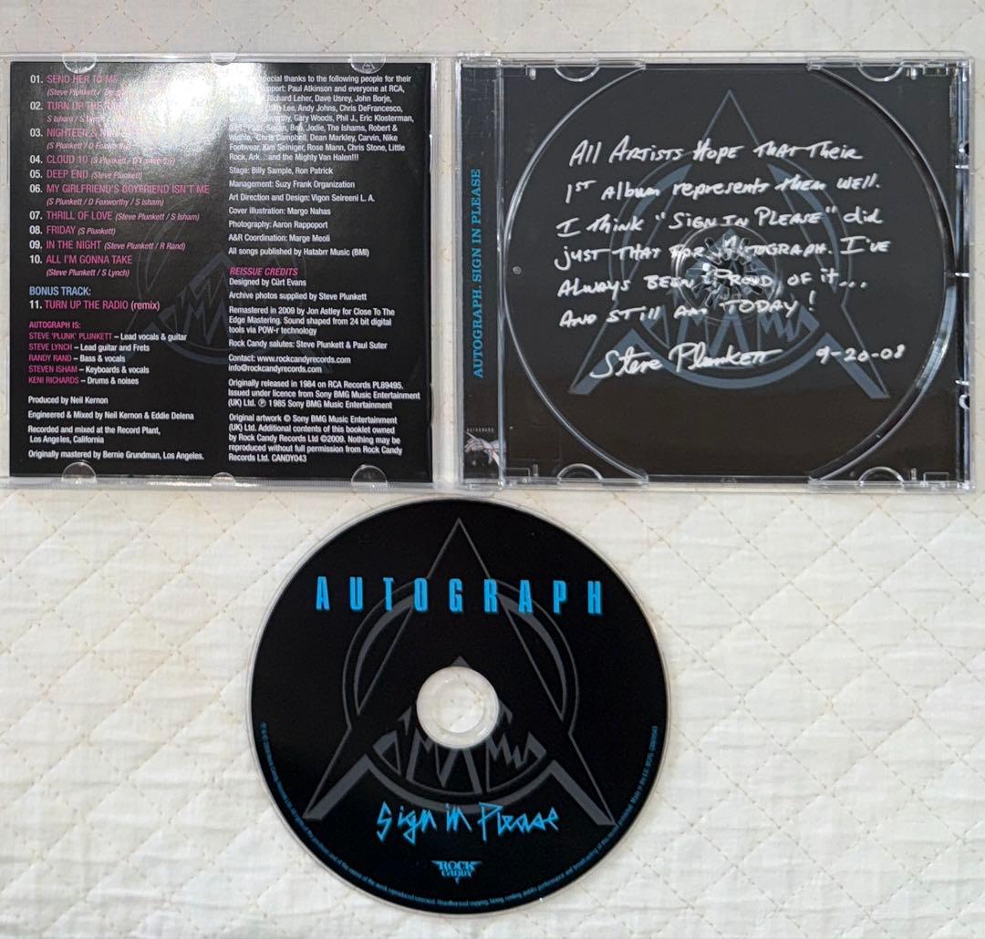 リマスター盤！AUTOGRAPH /オートグラフ /SIGN IN PLEASE