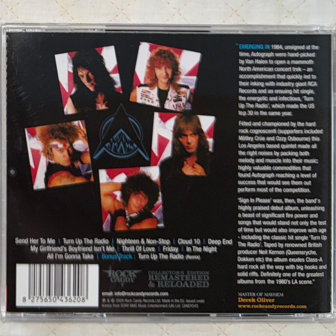 リマスター盤！AUTOGRAPH /オートグラフ /SIGN IN PLEASE