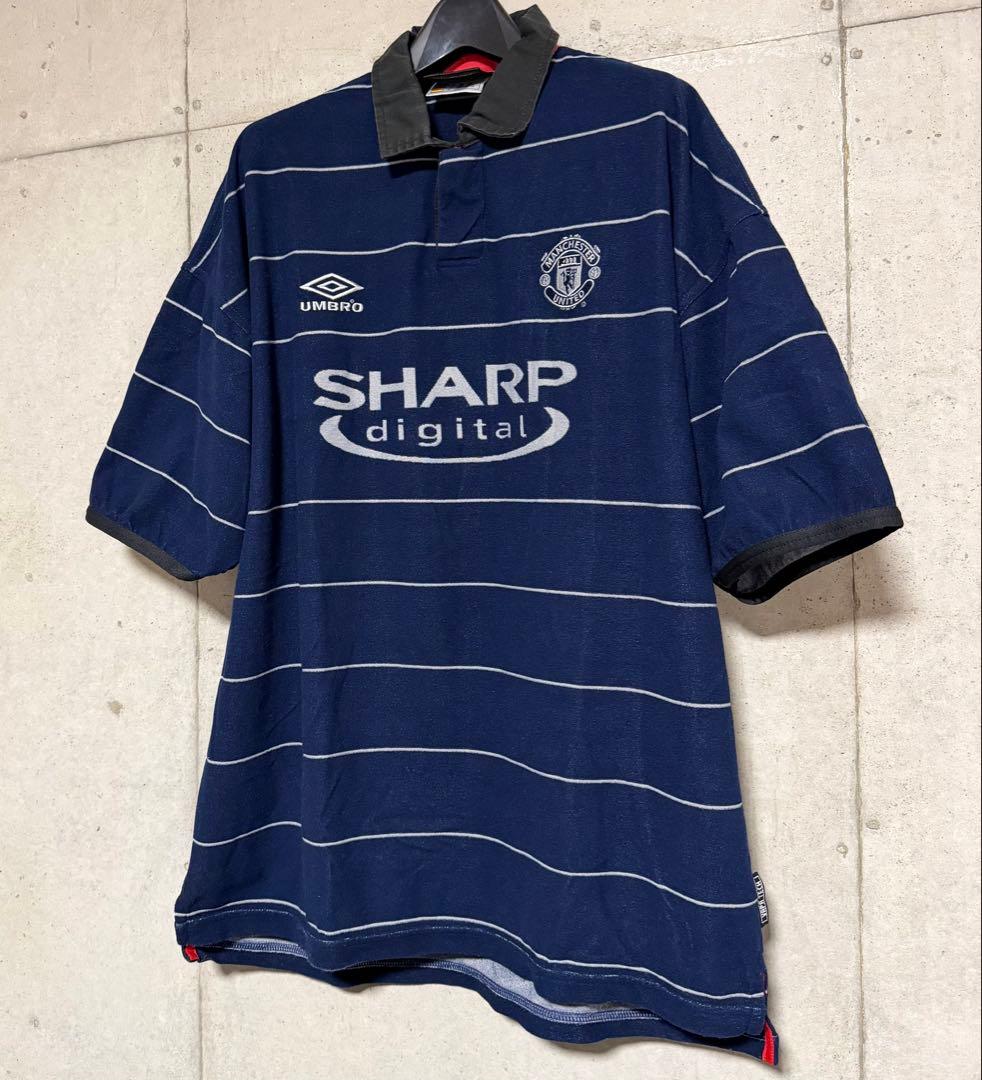 【美品！】99/00 マンチェスター・U パイル地【XLサイズ】アウェイ