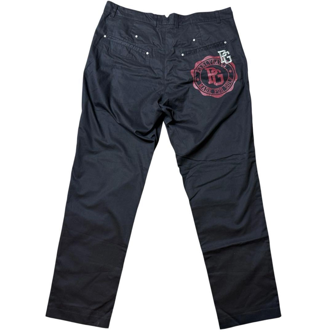 PEARLY GATES★5 Ｌ ゴルフパンツ ブラック 黒 バックプリント