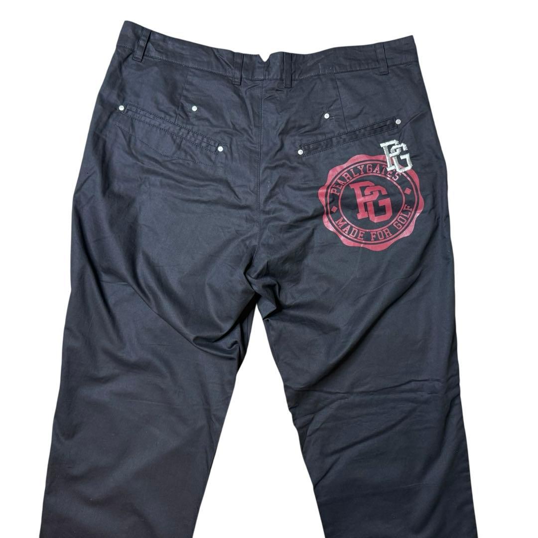 PEARLY GATES★5 Ｌ ゴルフパンツ ブラック 黒 バックプリント