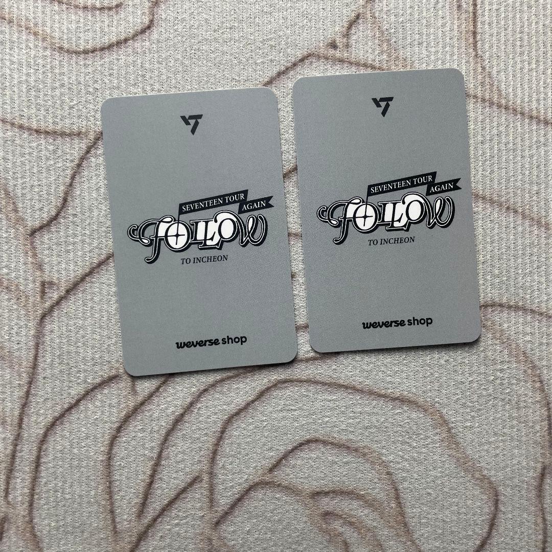 SEVENTEEN 仁川 会場限定 FOLLOW AGAIN セブチトレカ2枚