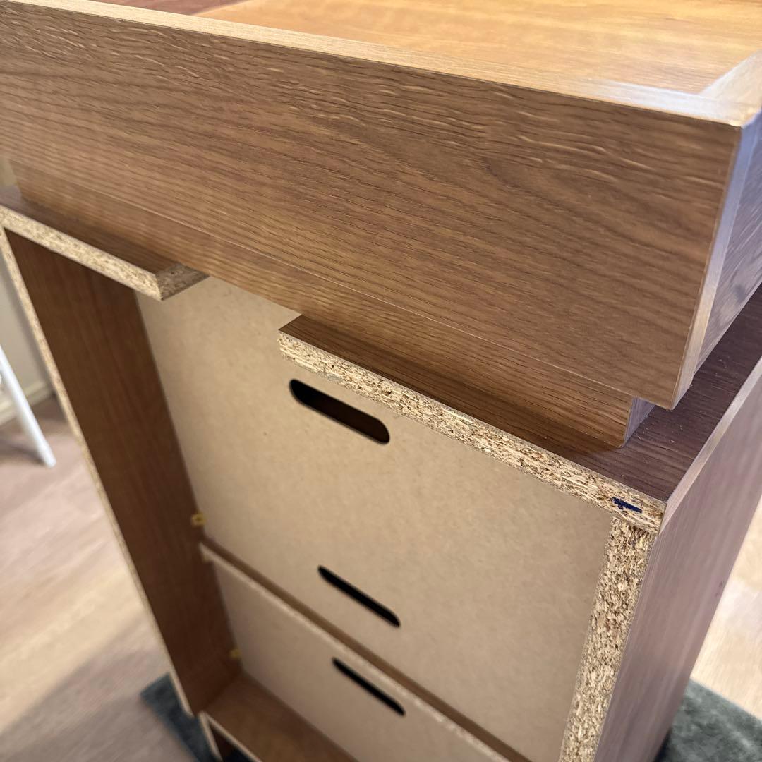 LOWYA ロウヤ 木製 収納棚 チェスト 幅50cm シャビーナチュラル