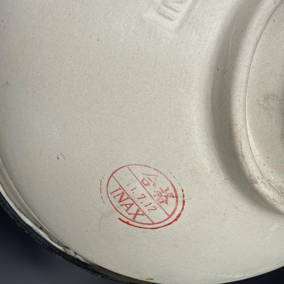 陶器製 洗面ボウル 青い花模様 陶器洗面台 手洗い器