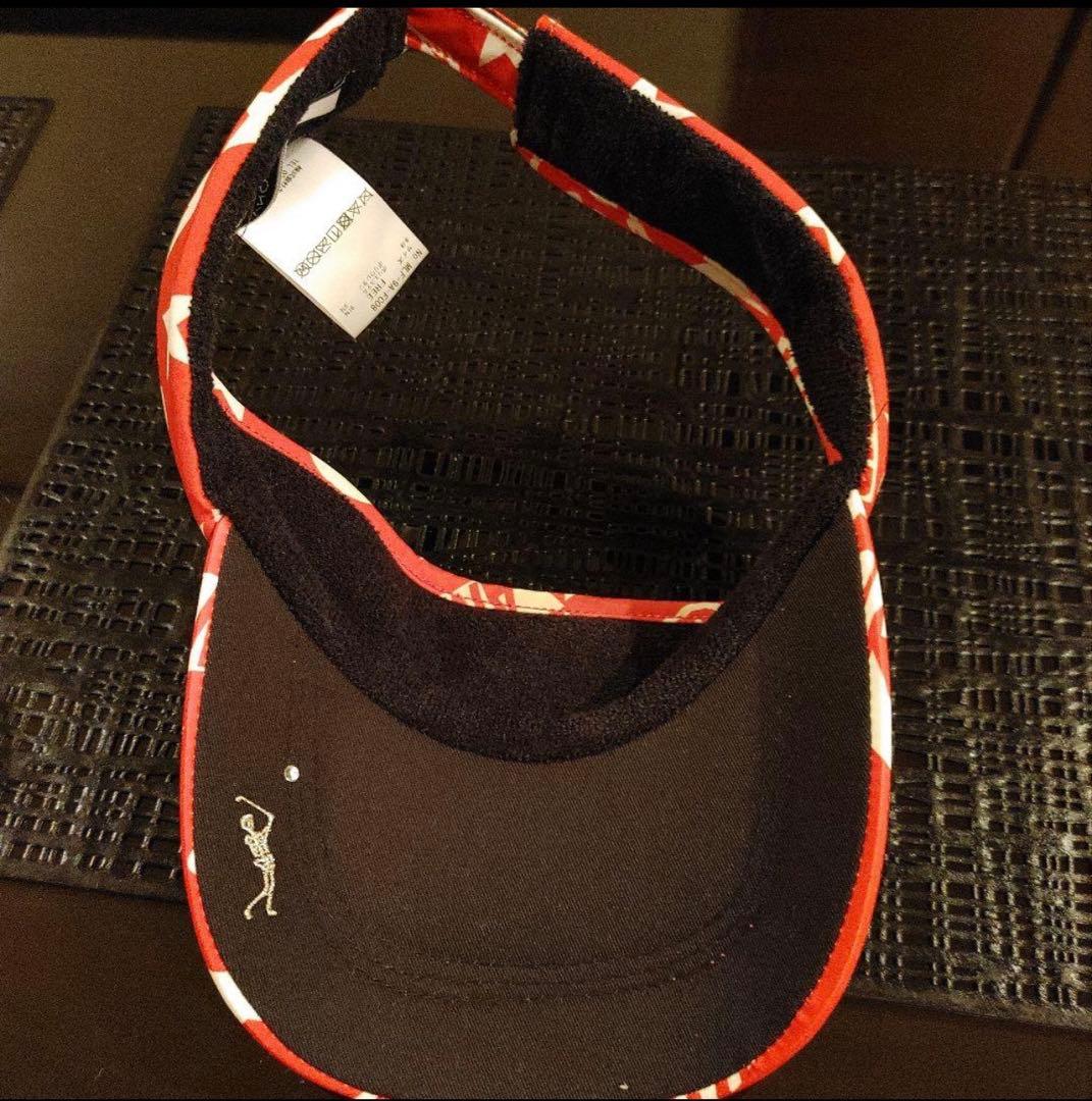 マークアンドロナ　サンバイザー　レッド