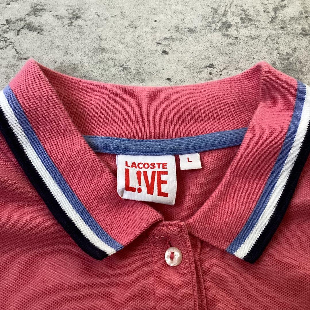 LacosteL!VEラコステライブ　ポロワンピース　スポーツウェア　ピンク