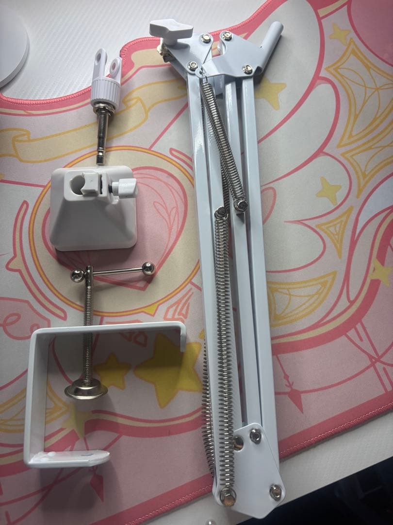 HYPERX QUADCASTSU Sコンデンサーマイク/ホワイト/マイクアーム