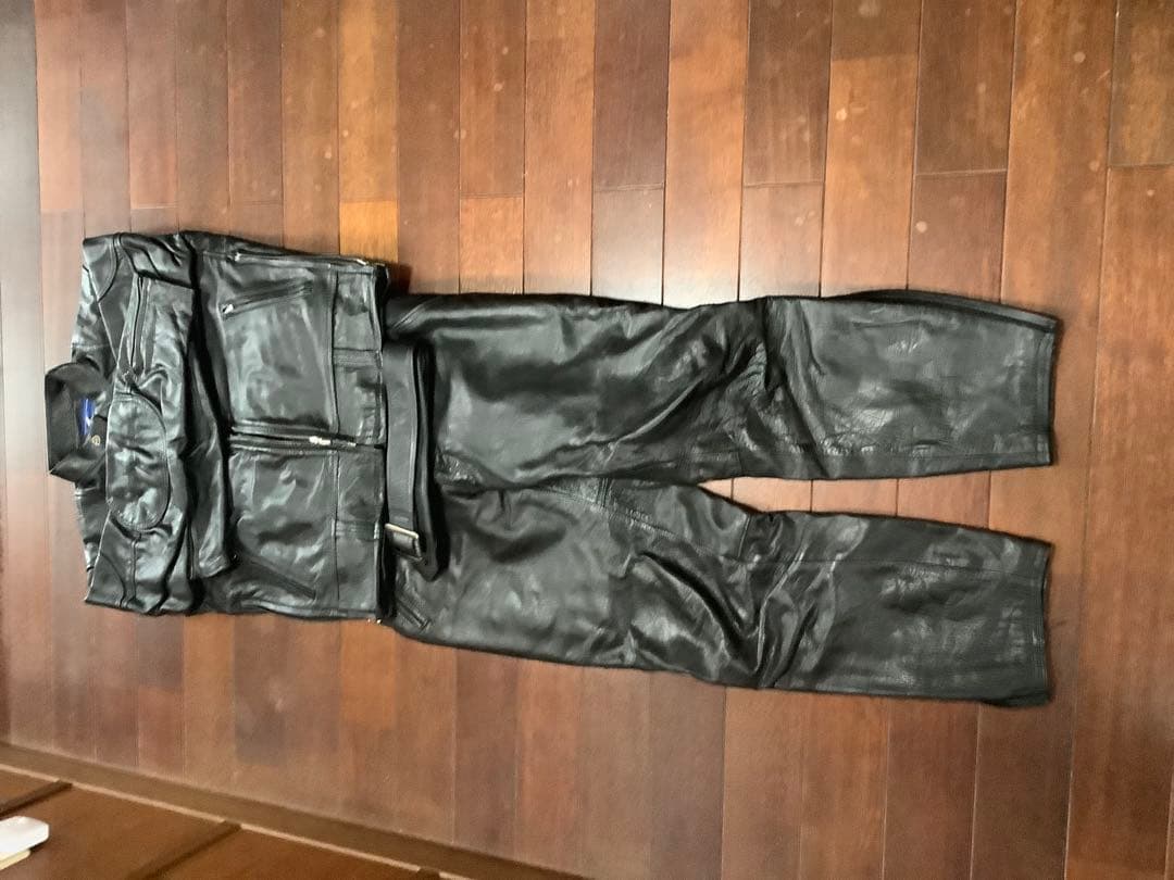 KOMINE エクセレンス レザーライダースジャケット L パンツサイズLセット