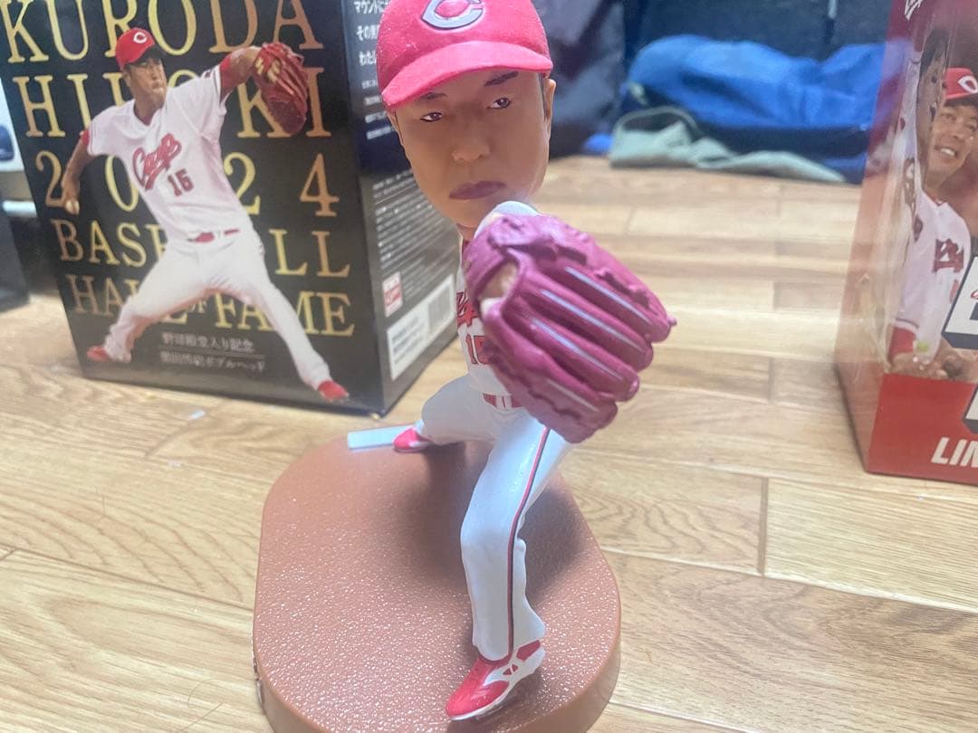 広島カープ　黒田博樹　新井監督　ボブルヘッド　セット　ホーム仕様　開封済み