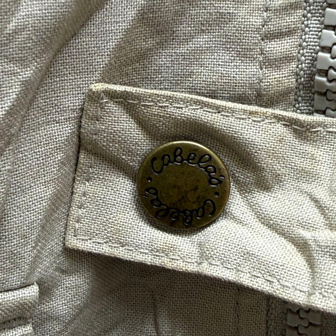 687 Cabela's サファリ多ポケットユーティリティベスト 3XL カーキ