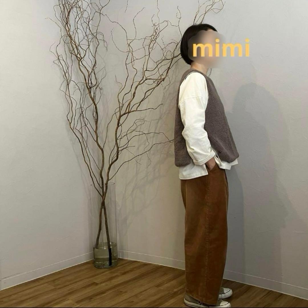 ボアベスト【ミルクティー】