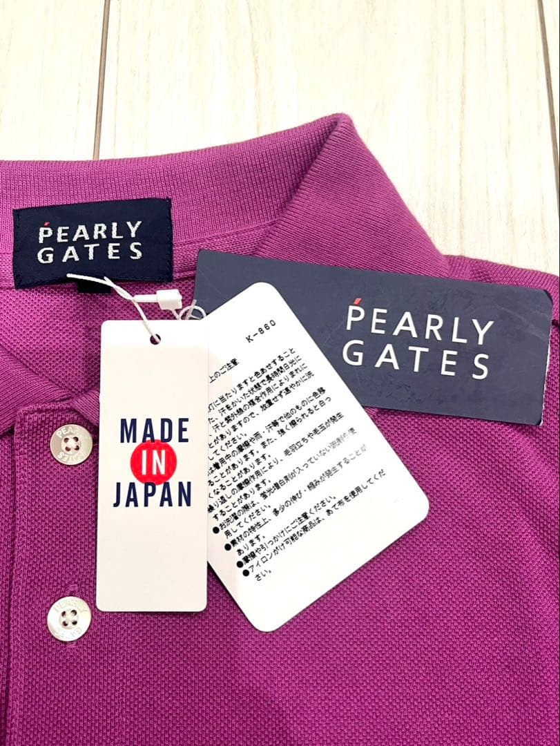 ★新品未使用品★PEARLY GATES 日本製 半袖ポロシャツ メンズ