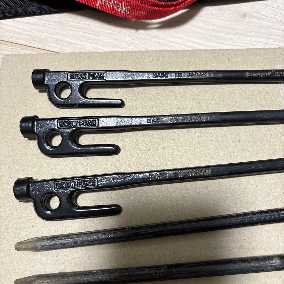 スノーピーク テント用ペグ19本とハンマーセット