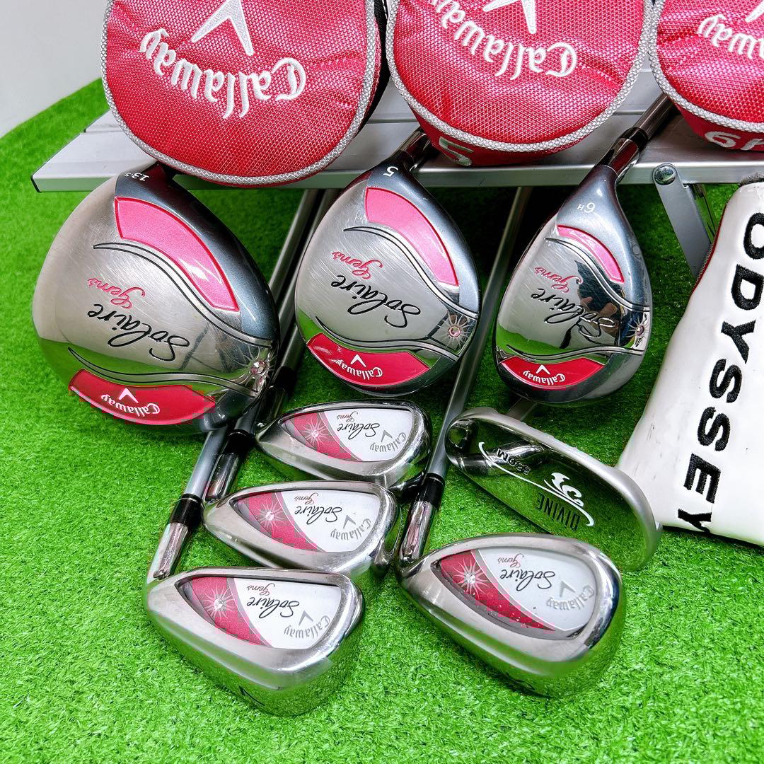 キャロウェイ ソレイユ gems レディースクラブセット 8本 L バッグ付き