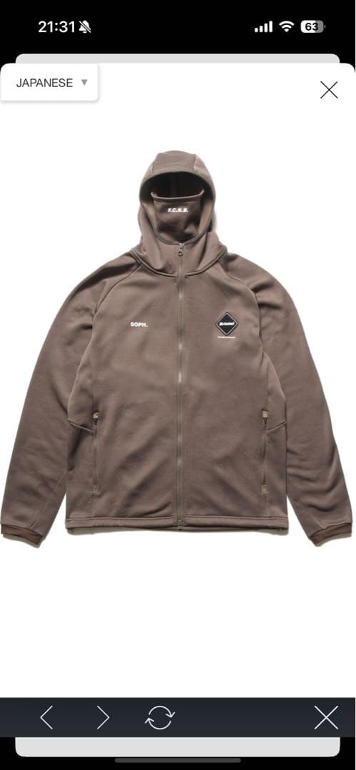 H*Y様 ブリストル　STRETCH FLEECE GAITER HOODIE