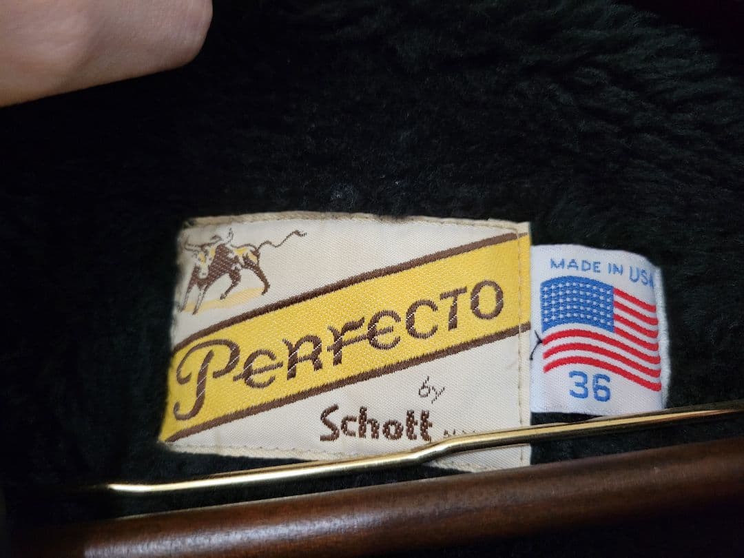 Schott Perfecto シングルライダース 36 クリーニング済み