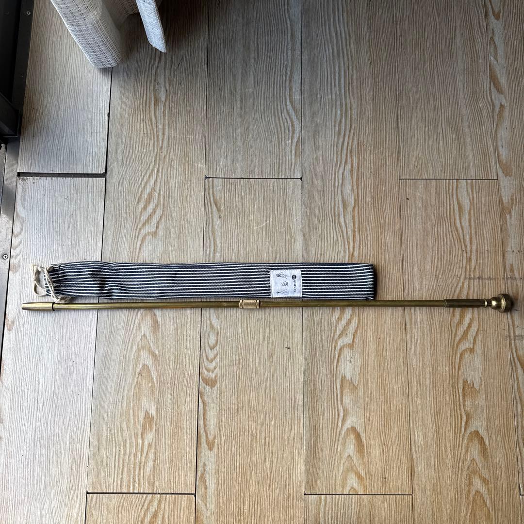 真鍮製　火吹き棒　トランペットタイプ