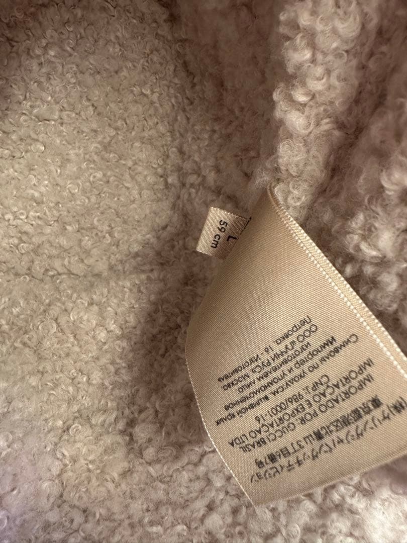 5*6様 GUCCI もこもこ ボア素材 GGパターン バケットハット