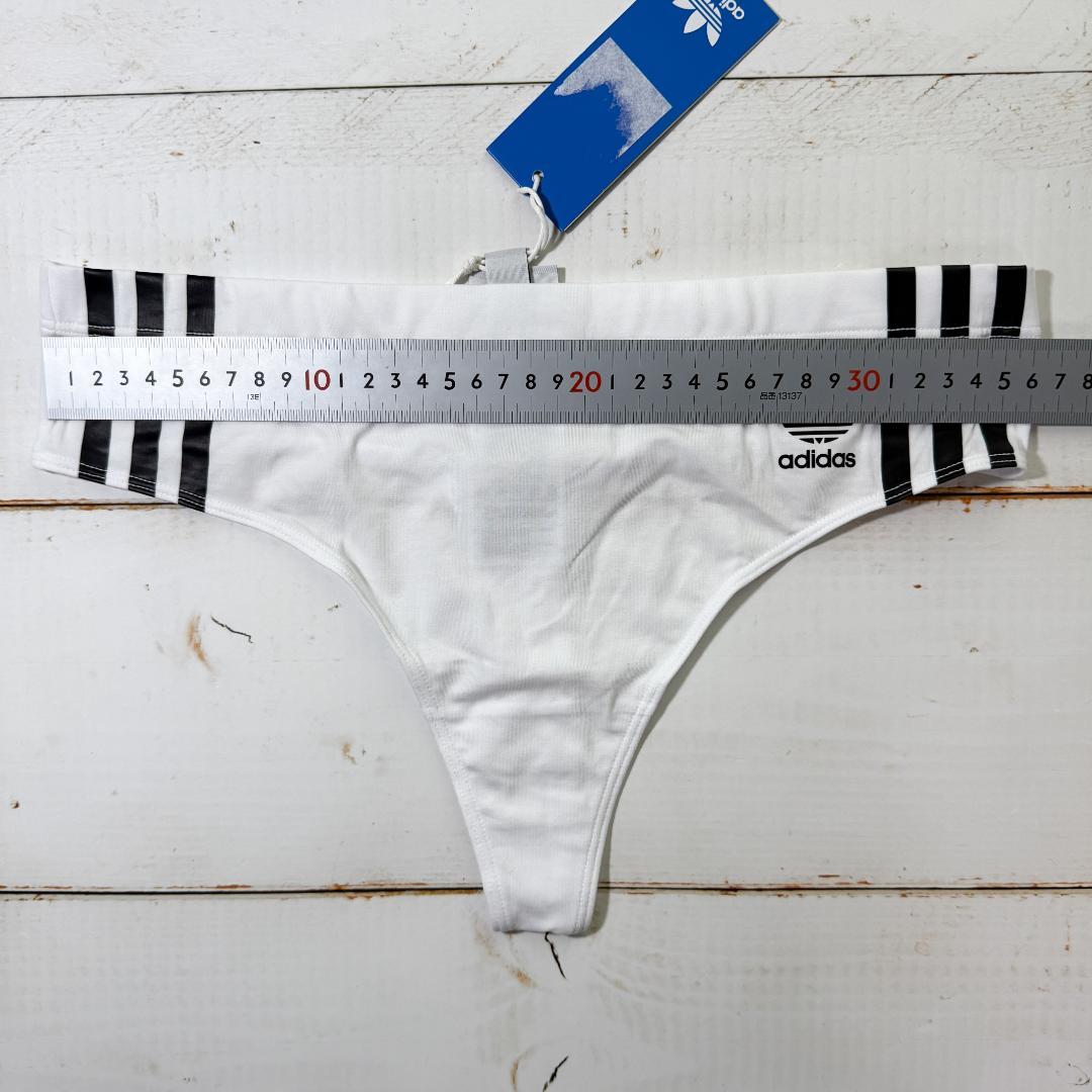 adidas アディダス インナー Tバック White/Black 海外M