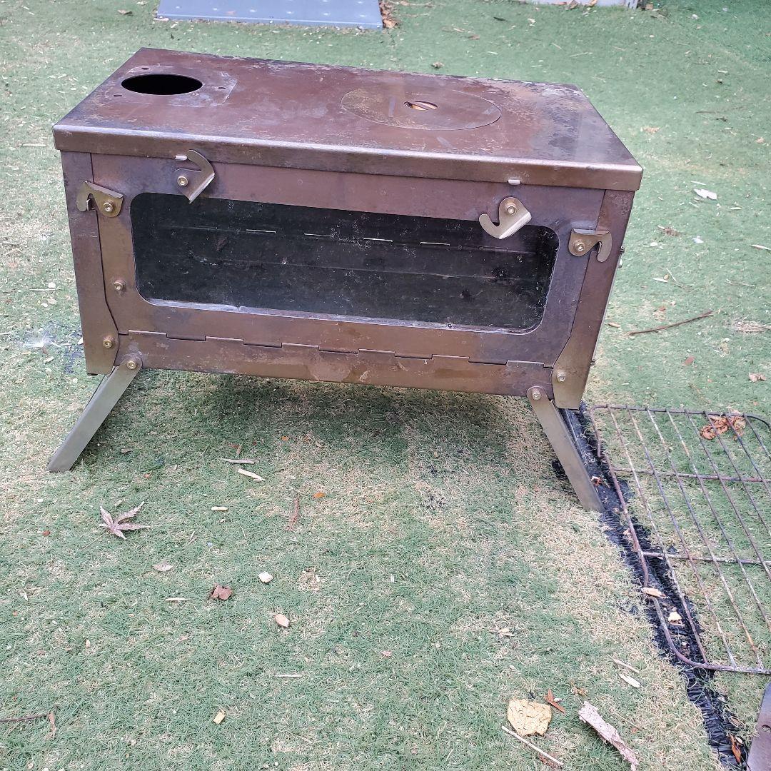 売り切れ　2次燃焼　薪ストーブ　バッフル付き　折り畳み