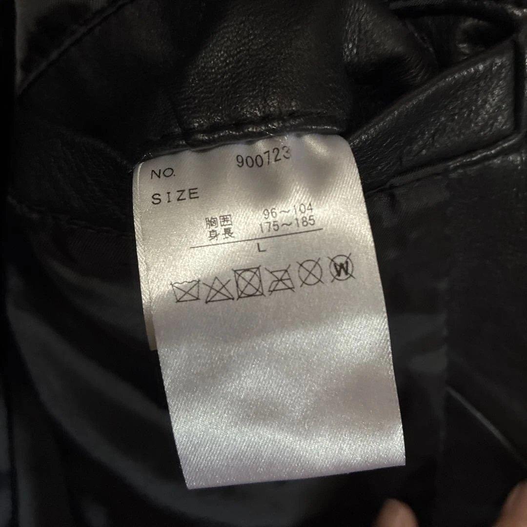 semanticdesign ブラック レザーライダースジャケット　Lサイズ