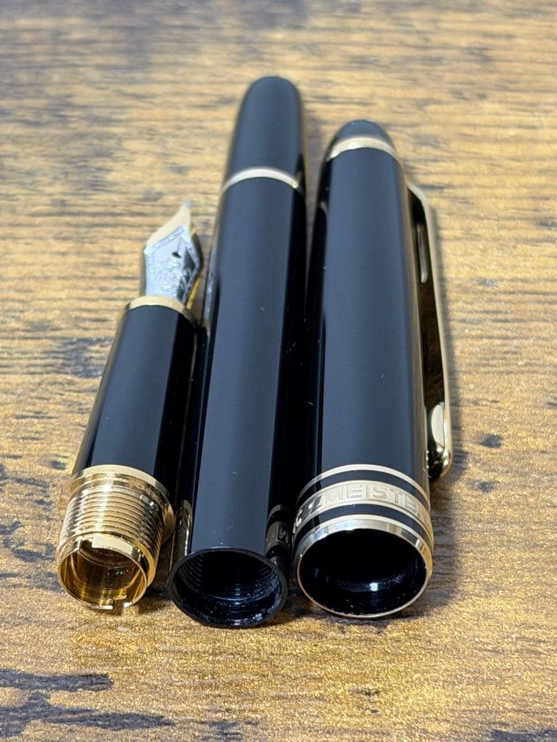 新品未使用　144 バイカラー　14金　モンブラン　万年筆　B