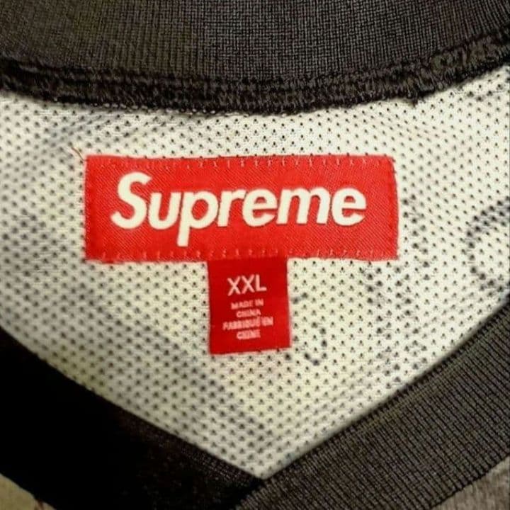 ⭕シュプリーム バウンド サッカージャージ(ラインストーン付き)黒 XXL