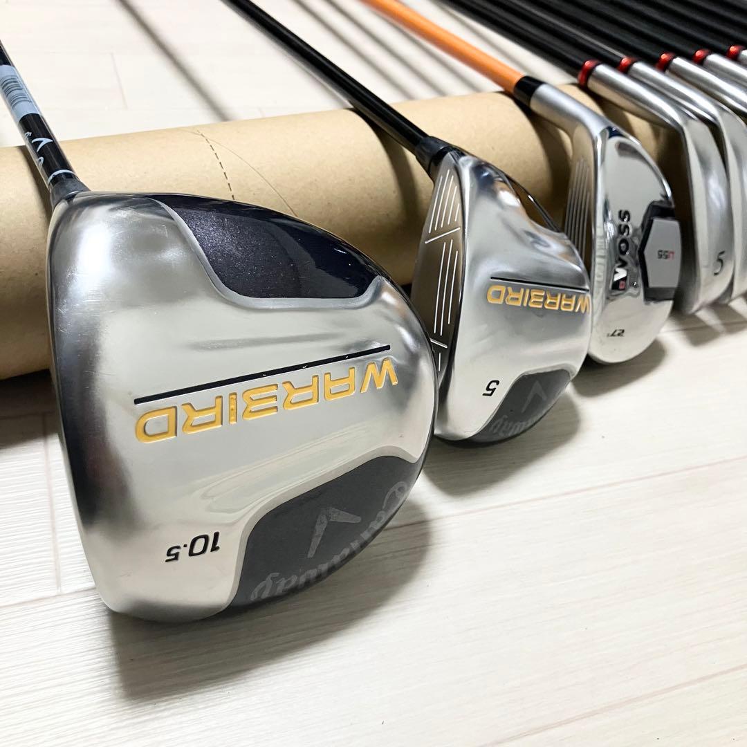 メンズゴルフフルセットcallaway キャロウェイ他クラブ計12本バック付