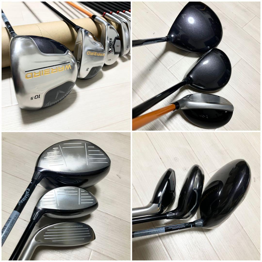 メンズゴルフフルセットcallaway キャロウェイ他クラブ計12本バック付