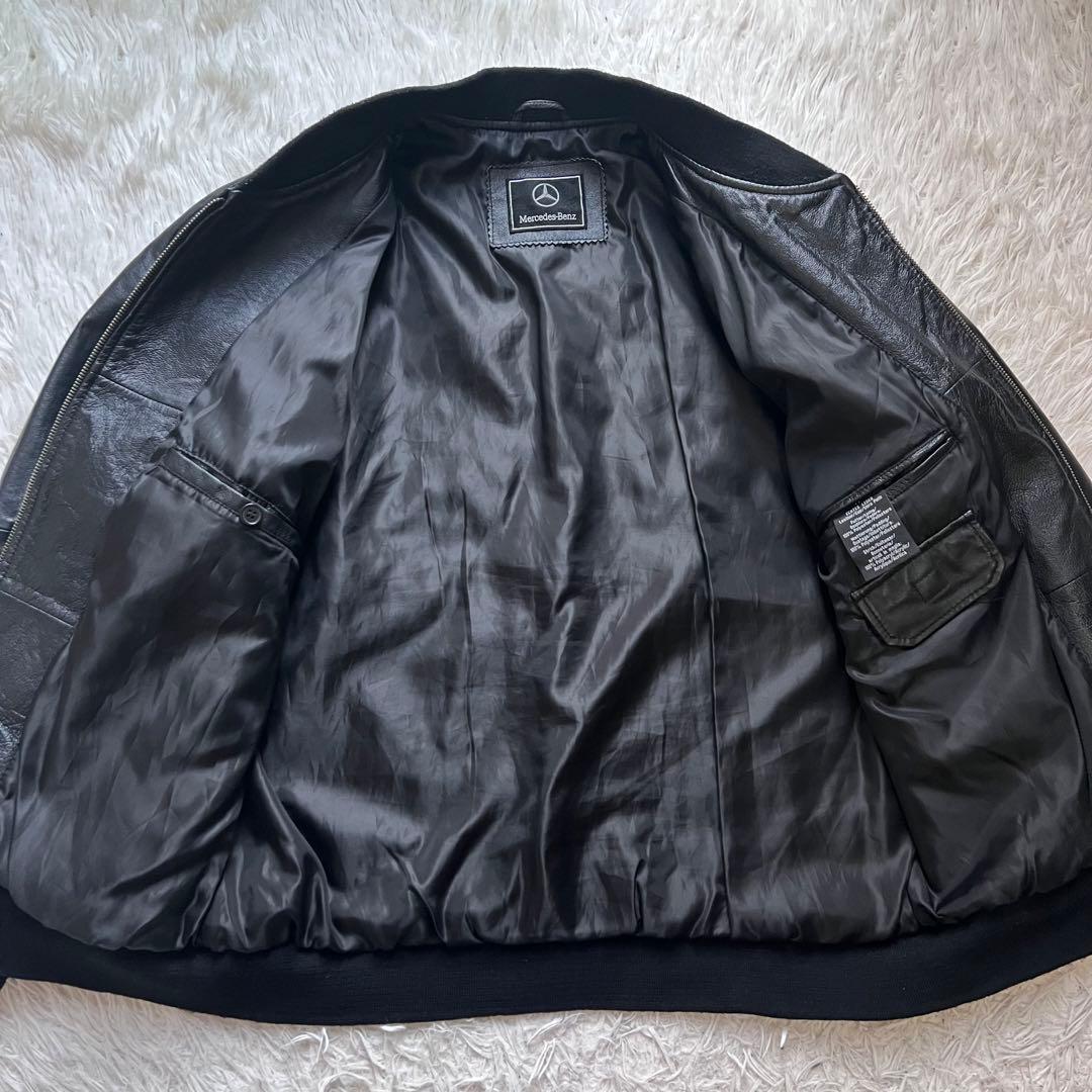 美品！！入手困難！メルセデスベンツ　レザージャケット　本革　ブラック　M