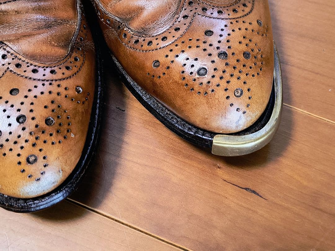 FOOTJOY フットジョイ　ウィングチップ ゴルフシューズ ブラウン　25.5