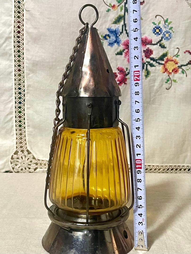 昭和レトロ 吊り下げ ランタン ランプ キャンプ キャンドル ビンテージ