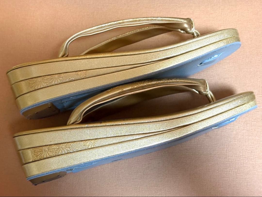 和装バッグ＆草履セット　ゴールド