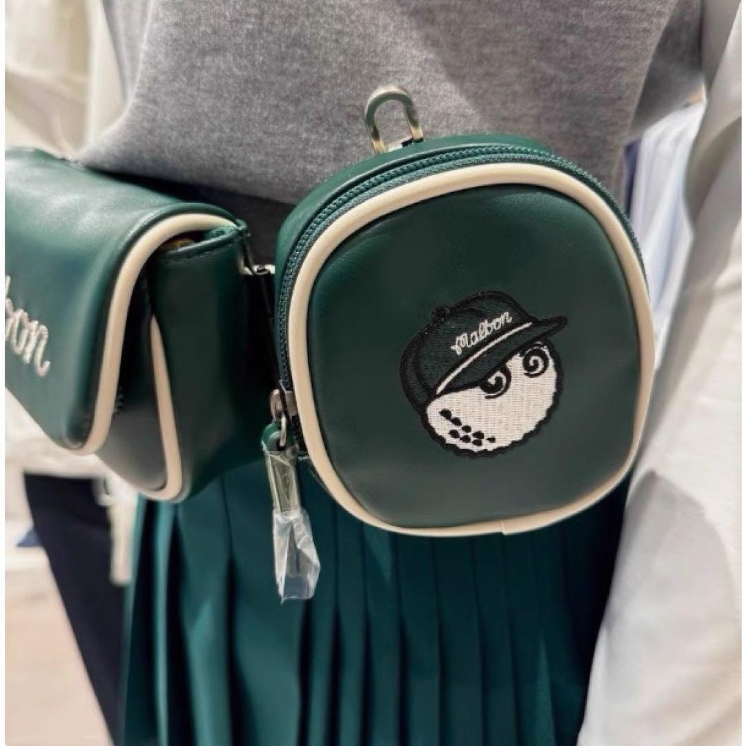 Malbon ゴルフ ボールバッグ 防水 二層構造ウエスト装着 ハンド兼用モデル