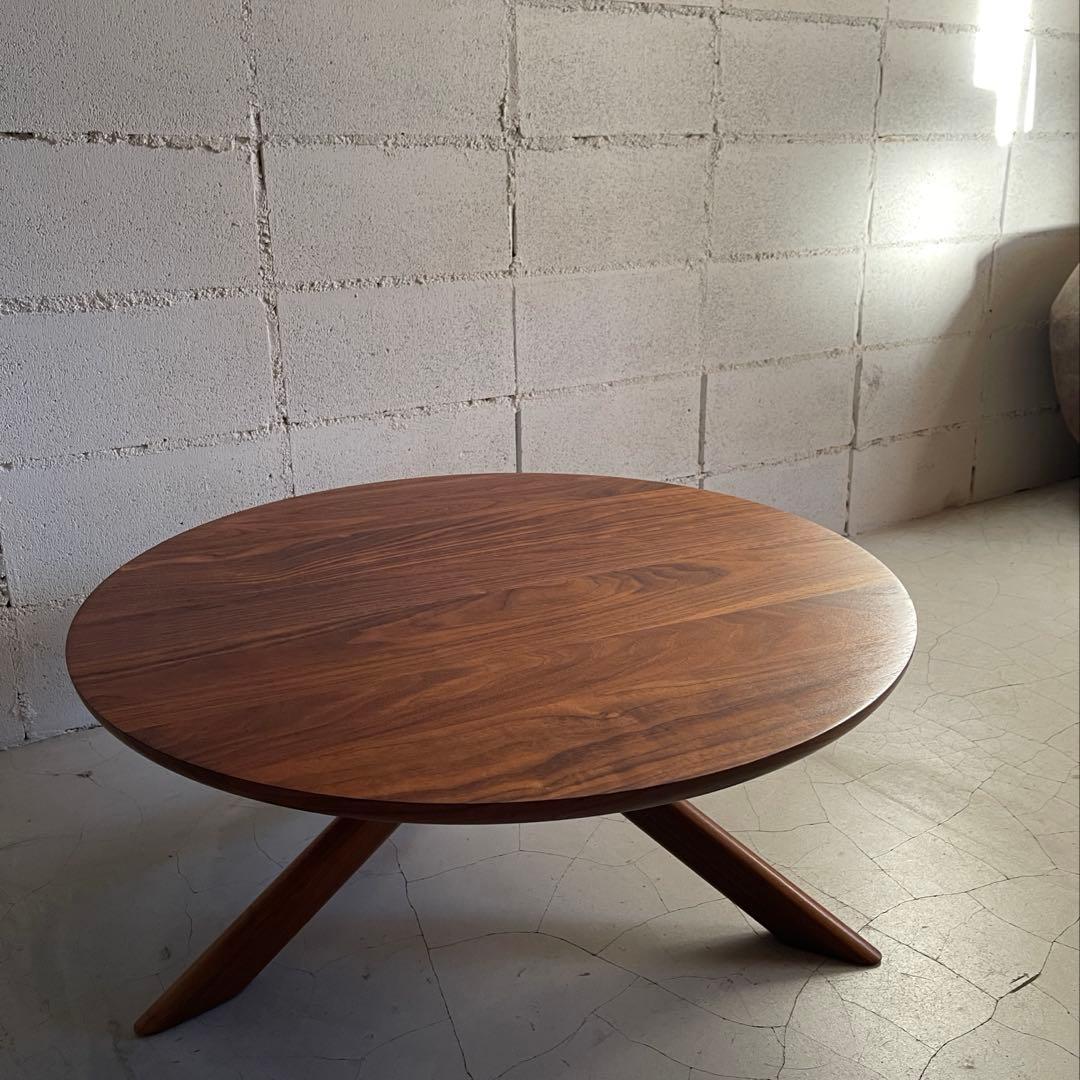 ISLE estic formax ラウンドテーブル　ウォールナット無垢　超希少