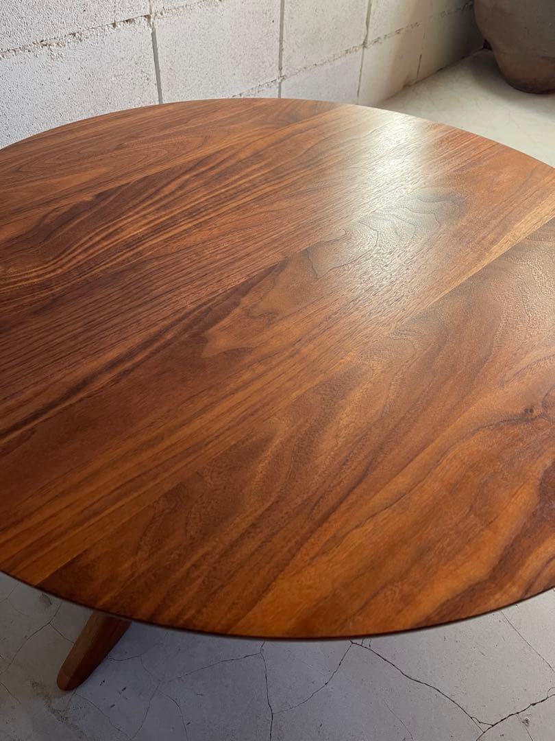 ISLE estic formax ラウンドテーブル　ウォールナット無垢　超希少