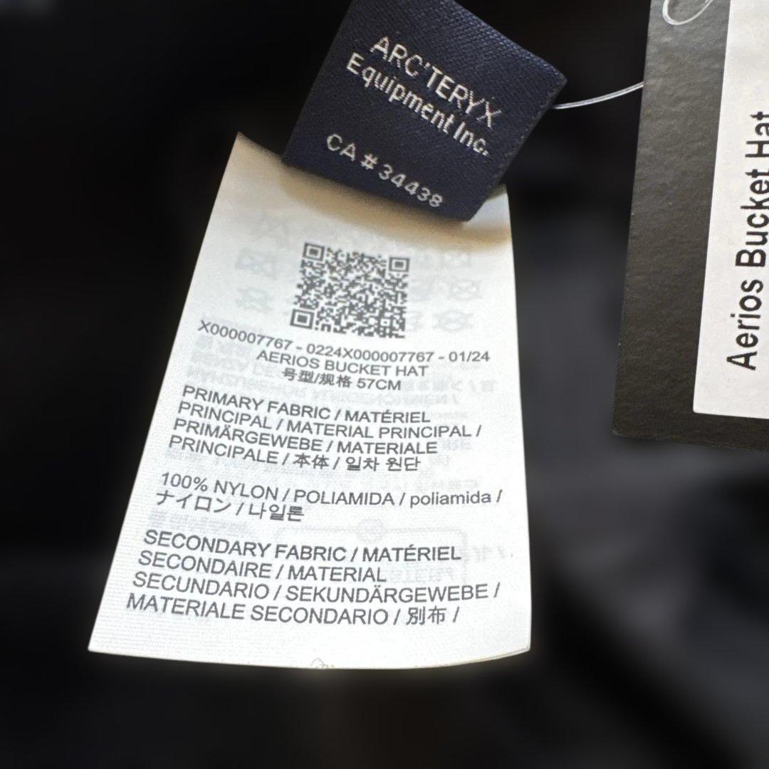 アークテリクス　Aerios Bucket Hat未使用　S/M