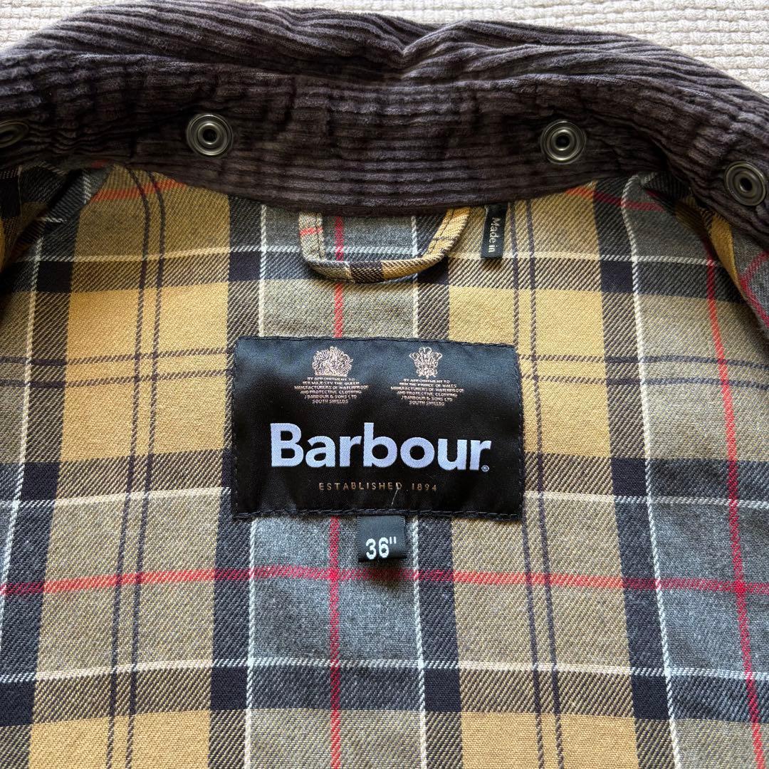 【雰囲気◎】Barbour バブアー トランスポート オイル抜き 36 グレー