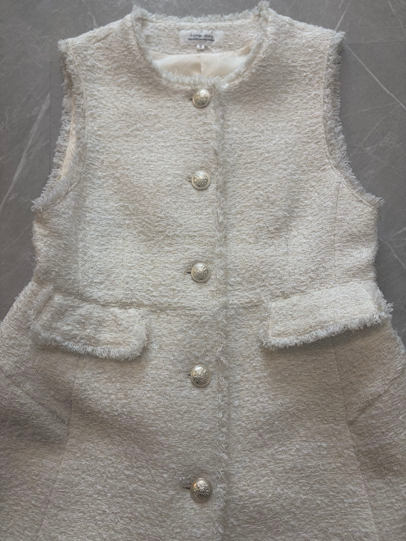 Arpege story ツイードぺプラムジレ