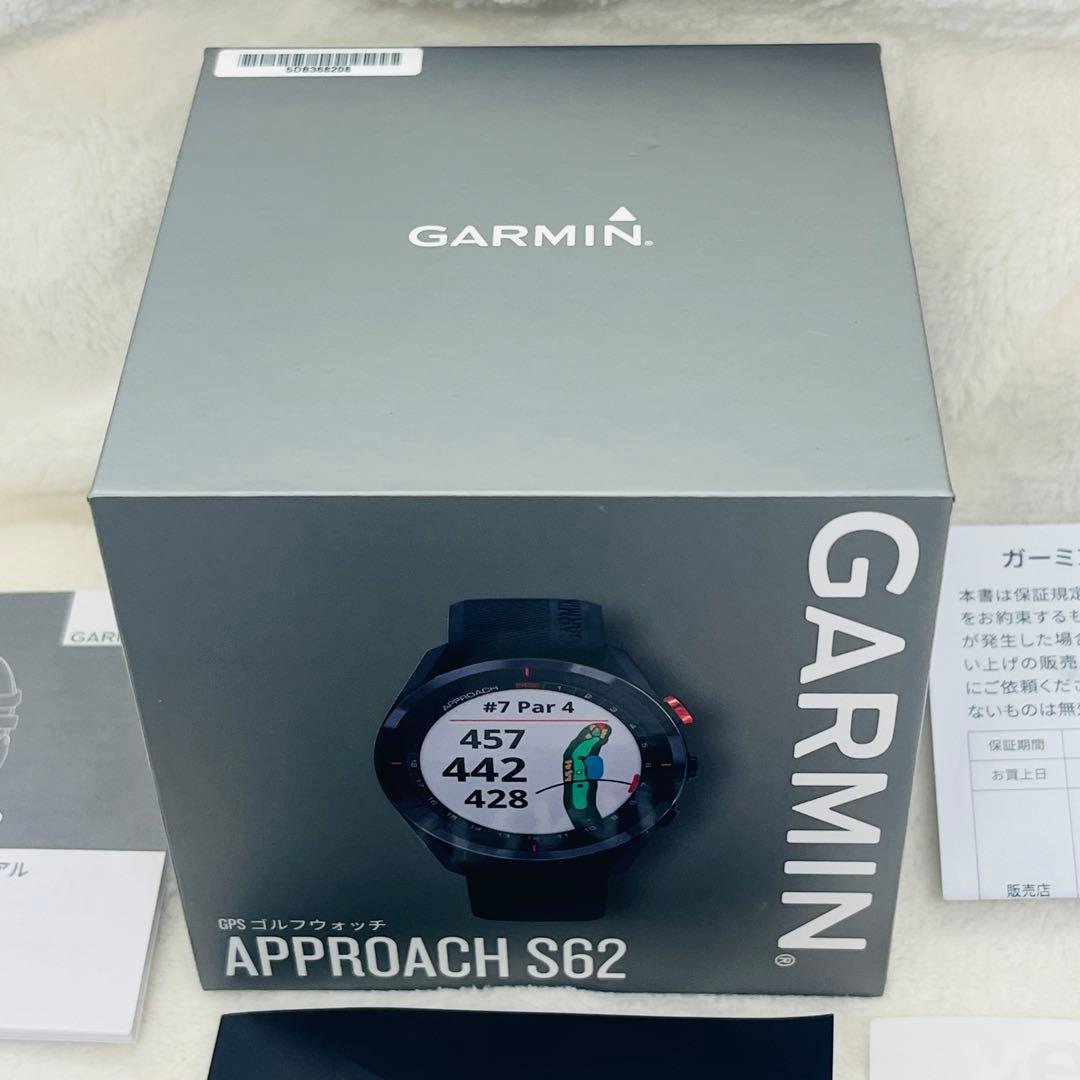 GARMIN APROACH S62 黒　ステンレスベルト付き