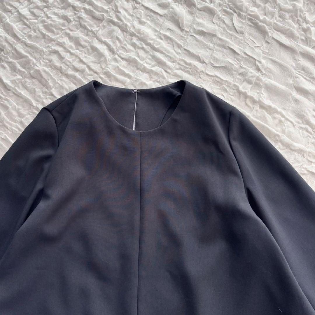 【美品】 スピックアンドスパン ドライダブルクロスフレアブラウス 24年モデル