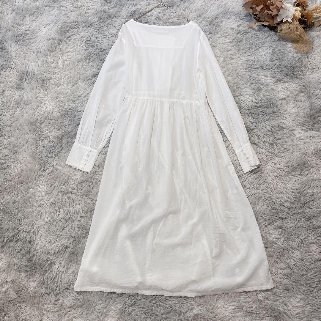 evam eva エヴァムエヴァ F カシュクール コットン ロングワンピース