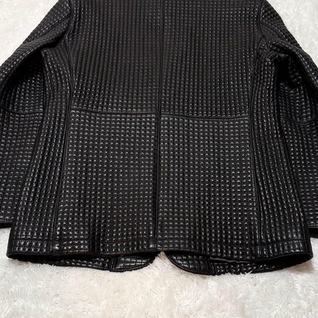 【極美品】g-stage ラムレザー テーラードジャケット キルティング 希少