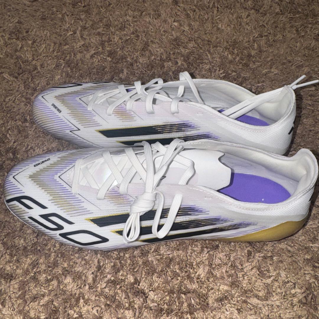 F50 PRO HG/AG adidas ホワイト/ブラック/パープル