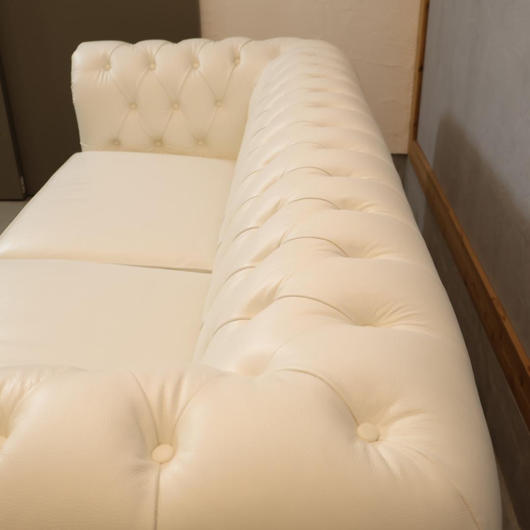 ルクラス チェスターフィールド 3人掛けソファ トリプルソファ ラグジュアリー