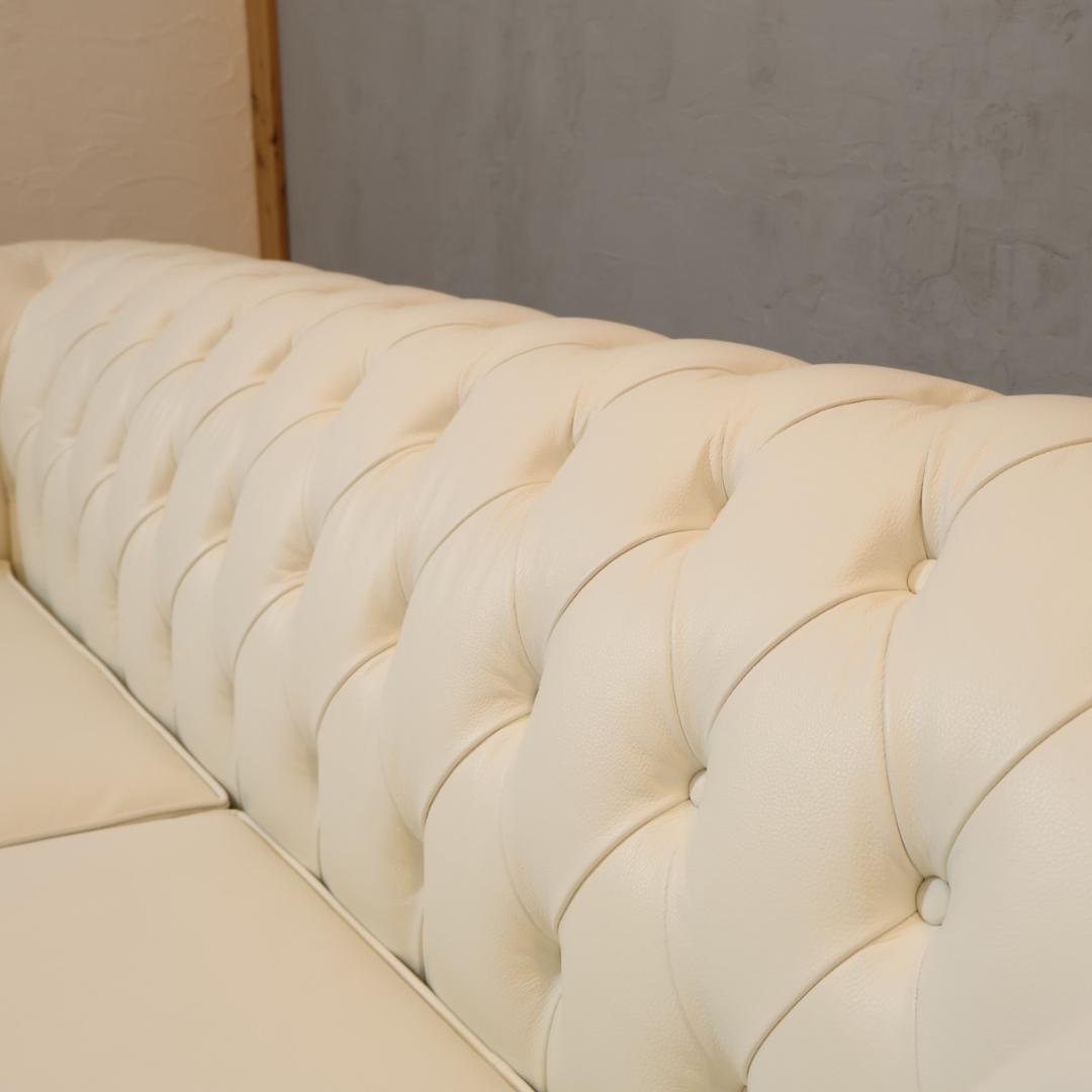 ルクラス チェスターフィールド 3人掛けソファ トリプルソファ ラグジュアリー