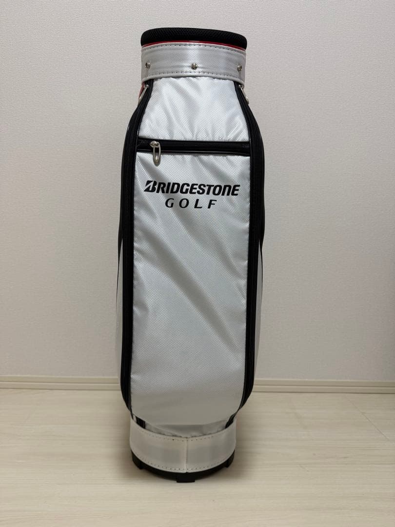 BRIDGESTONE ゴルフキャディバッグ 黒/赤/白　CBG21Y