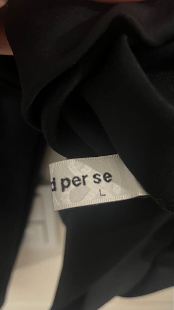 アンパスィ　ダンボールストレッチ　クルーネックスウェット　Lサイズ